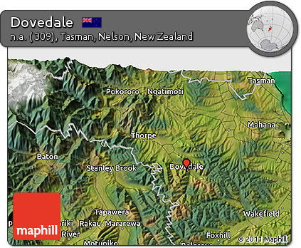 Satellite 3D Map of Dovedale