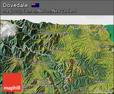 Satellite 3D Map of Dovedale