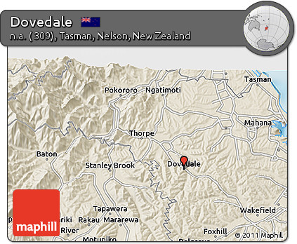Shaded Relief 3D Map of Dovedale