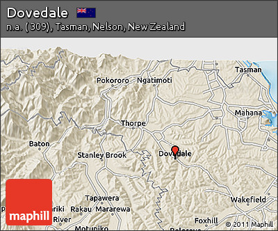 Shaded Relief 3D Map of Dovedale