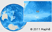 Shaded Relief Location Map of the area around 41° 25' 39" S, 175° 52' 30" W