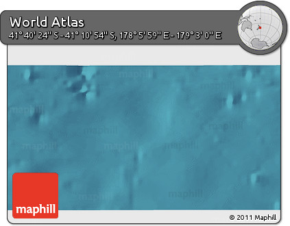 Satellite 3D Map of the Area around 41° 25' 39" S, 178° 34' 29" E