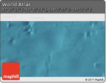 Satellite 3D Map of the Area around 41° 25' 39" S, 178° 34' 29" E