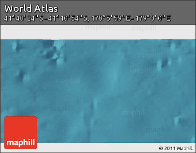 Satellite 3D Map of the Area around 41° 25' 39" S, 178° 34' 29" E
