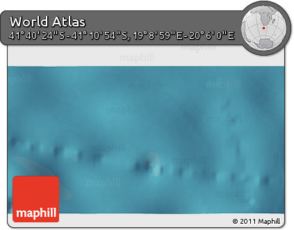 Satellite 3D Map of the Area around 41° 25' 39" S, 19° 37' 30" E