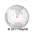 Outline Map of the Area around 41° 25' 39" S, 19° 37' 30" E, rectangular outline