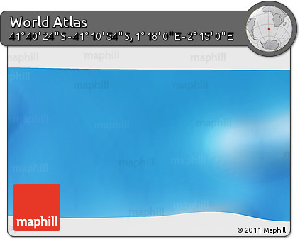 Physical 3D Map of the Area around 41° 25' 39" S, 1° 46' 29" E