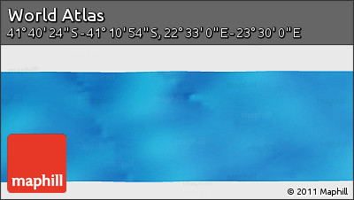 Physical Panoramic Map of the Area around 41° 25' 39" S, 23° 1' 29" E