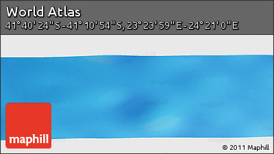 Physical Panoramic Map of the Area around 41° 25' 39" S, 23° 52' 30" E