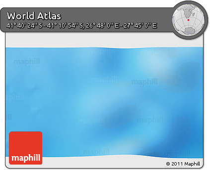 Physical 3D Map of the Area around 41° 25' 39" S, 27° 16' 29" E