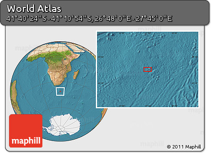 Satellite Location Map of the Area around 41° 25' 39" S, 27° 16' 29" E