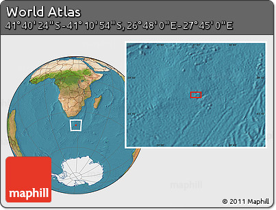 Satellite Location Map of the Area around 41° 25' 39" S, 27° 16' 29" E