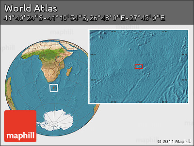 Satellite Location Map of the Area around 41° 25' 39" S, 27° 16' 29" E