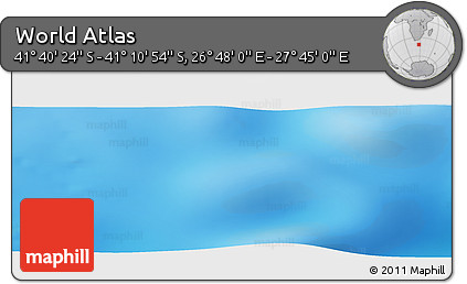 Physical Panoramic Map of the Area around 41° 25' 39" S, 27° 16' 29" E