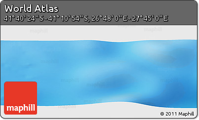 Physical Panoramic Map of the Area around 41° 25' 39" S, 27° 16' 29" E