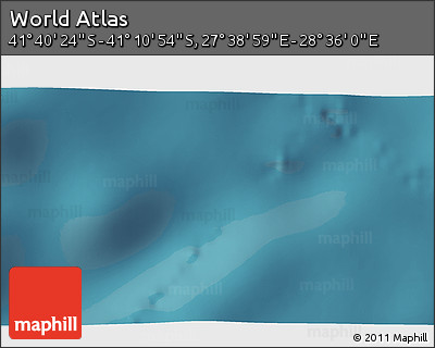 Satellite 3D Map of the Area around 41° 25' 39" S, 28° 7' 30" E