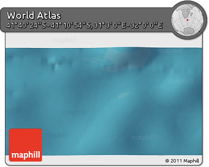Satellite 3D Map of the Area around 41° 25' 39" S, 31° 31' 29" E