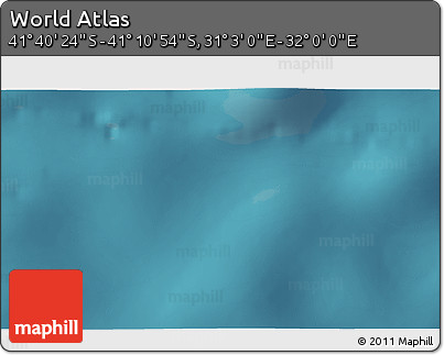 Satellite 3D Map of the Area around 41° 25' 39" S, 31° 31' 29" E