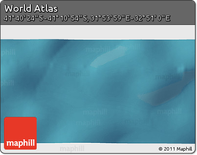 Satellite 3D Map of the Area around 41° 25' 39" S, 32° 22' 30" E