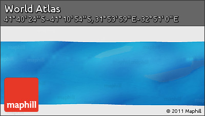 Physical Panoramic Map of the Area around 41° 25' 39" S, 32° 22' 30" E