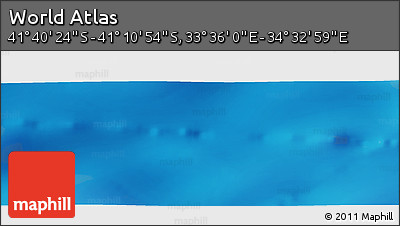 Physical Panoramic Map of the Area around 41° 25' 39" S, 34° 4' 30" E