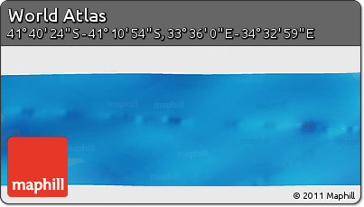 Physical Panoramic Map of the Area around 41° 25' 39" S, 34° 4' 30" E