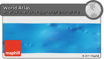 Physical Panoramic Map of the Area around 41° 25' 39" S, 35° 46' 29" E