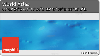 Physical Panoramic Map of the Area around 41° 25' 39" S, 35° 46' 29" E