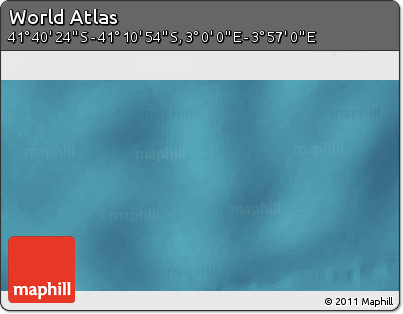 Satellite 3D Map of the Area around 41° 25' 39" S, 3° 28' 30" E