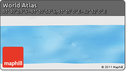 Physical Panoramic Map of the Area around 41° 25' 39" S, 41° 43' 30" E
