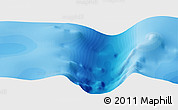 Political Panoramic Map of the area around 41° 25' 39" S, 42° 34' 30" E