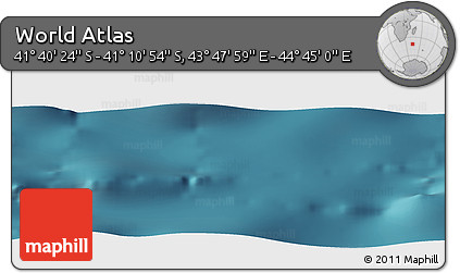 Satellite Panoramic Map of the Area around 41° 25' 39" S, 44° 16' 29" E