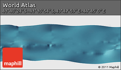 Satellite Panoramic Map of the Area around 41° 25' 39" S, 44° 16' 29" E