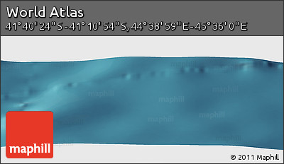 Satellite Panoramic Map of the Area around 41° 25' 39" S, 45° 7' 30" E