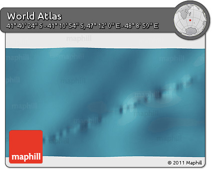 Satellite 3D Map of the Area around 41° 25' 39" S, 47° 40' 29" E