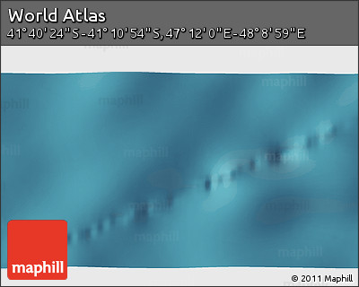 Satellite 3D Map of the Area around 41° 25' 39" S, 47° 40' 29" E
