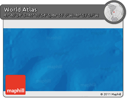 Political 3D Map of the Area around 41° 25' 39" S, 48° 22' 30" W