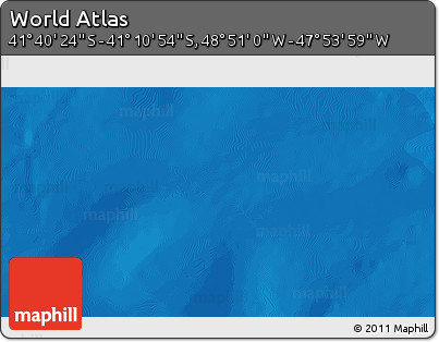 Political 3D Map of the Area around 41° 25' 39" S, 48° 22' 30" W