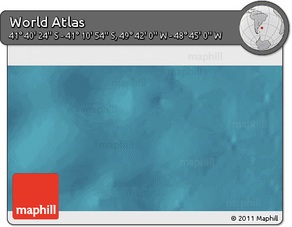 Satellite 3D Map of the Area around 41° 25' 39" S, 49° 13' 30" W