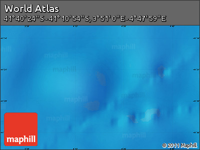 Physical Map of the Area around 41° 25' 39" S, 4° 19' 30" E