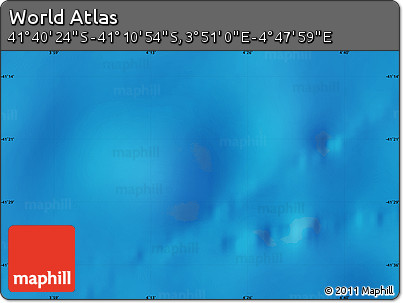 Physical Map of the Area around 41° 25' 39" S, 4° 19' 30" E