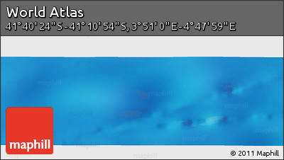 Physical Panoramic Map of the Area around 41° 25' 39" S, 4° 19' 30" E