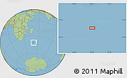 Savanna Style Location Map of the area around 41° 25' 39" S, 50° 13' 30" E