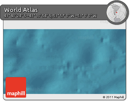 Satellite 3D Map of the Area around 41° 25' 39" S, 53° 28' 30" W