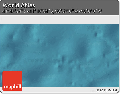 Satellite 3D Map of the Area around 41° 25' 39" S, 53° 28' 30" W