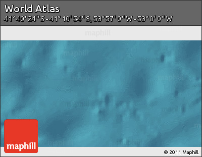 Satellite 3D Map of the Area around 41° 25' 39" S, 53° 28' 30" W