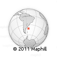 Outline Map of the Area around 41° 25' 39" S, 53° 28' 30" W, rectangular outline