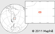 Blank Location Map of the area around 41° 25' 39" S, 55° 10' 29" W