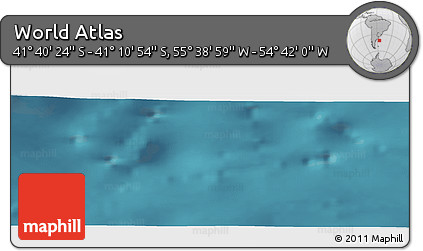 Satellite Panoramic Map of the Area around 41° 25' 39" S, 55° 10' 29" W