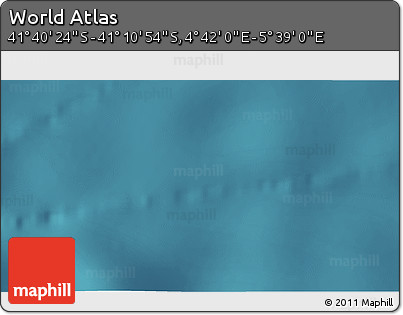 Satellite 3D Map of the Area around 41° 25' 39" S, 5° 10' 30" E